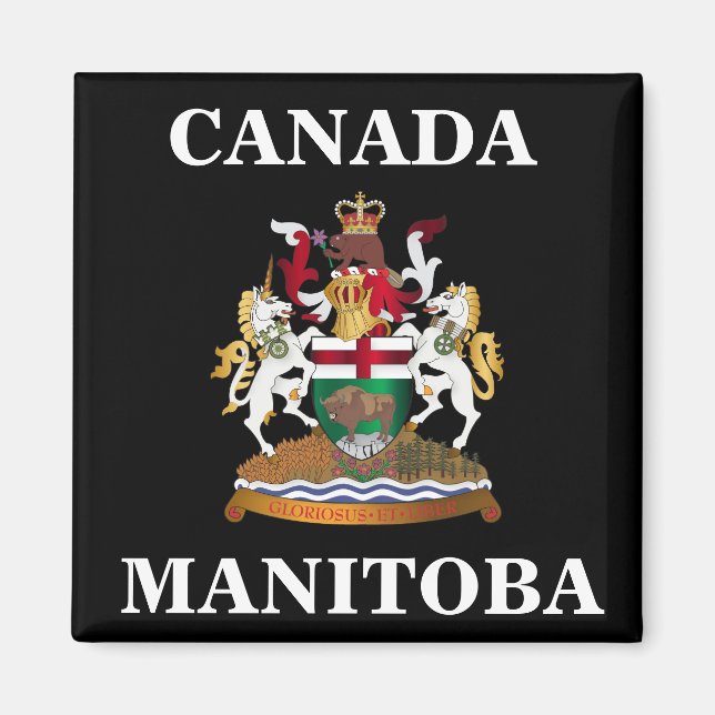Íman Casaco de armas de Manitoba (Frente)