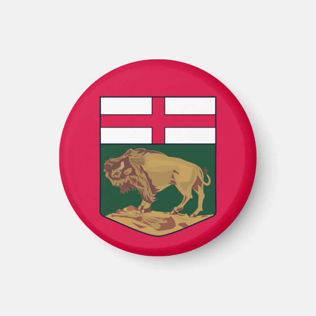 Íman Casaco de armas de Manitoba - CANADÁ (Frente)