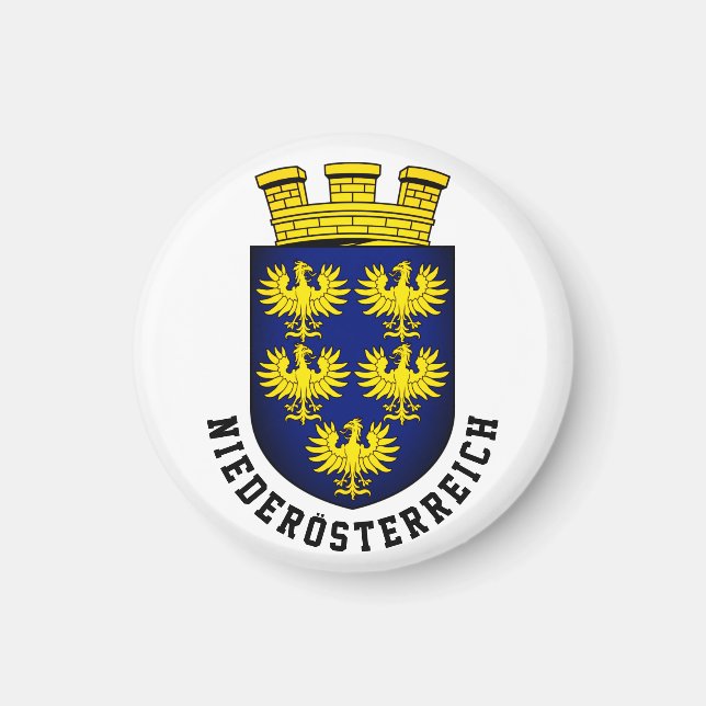 Íman Casaco de Armas de Niederösterreich - ÁUSTRIA (Frente)