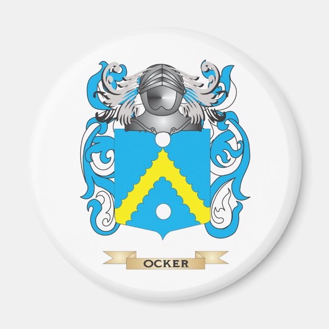 Íman Casaco de armas de Ocker (Crest Familiar) (Frente)