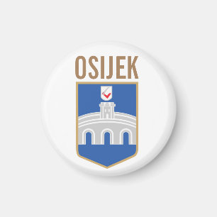 Íman Casaco de armas de Osijek, Croácia