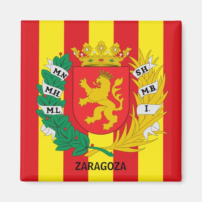 Íman Casaco de Armas de Saragoça, ESPANHA (Frente)