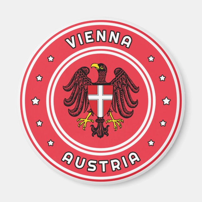Íman Casaco de Armas de Viena, Áustria (Frente)