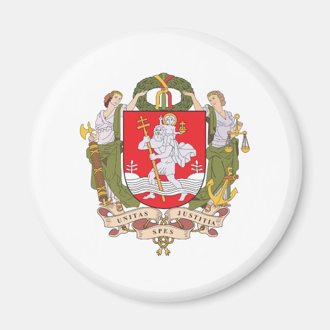 Íman Casaco De Armas De Vilnius (Frente)