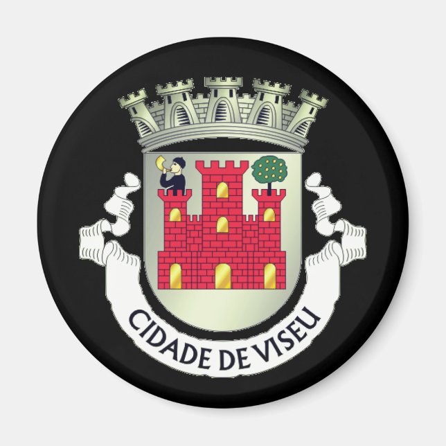 Íman Casaco de Armas de Viseu, Magneta PORTUGAL (Frente)