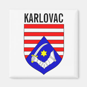 Íman Casaco de Armas do Condado de Karlovac, Croácia Ma