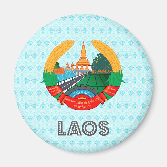 Íman Casaco de armas do Laos (Frente)