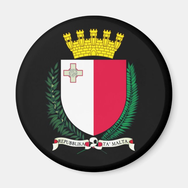 Íman Casaco de Armas do Magnet de Malta (Frente)