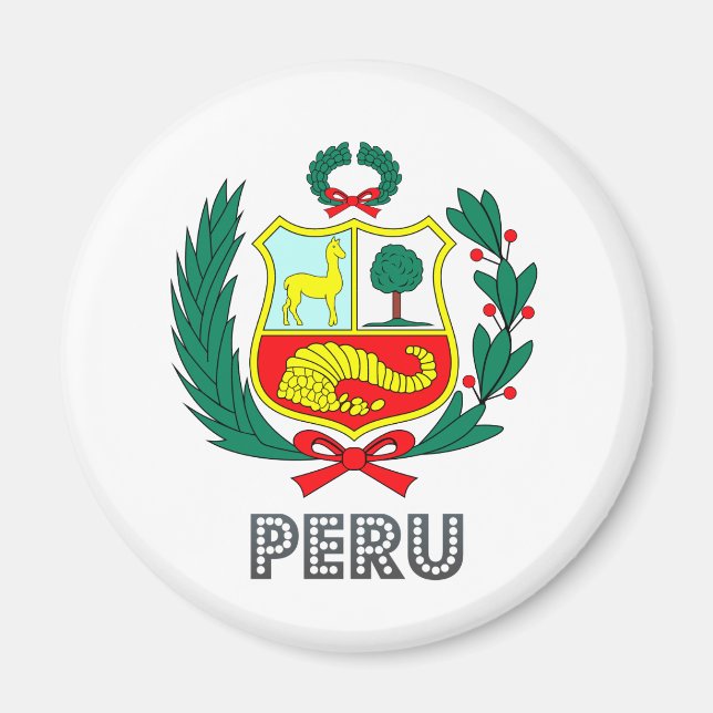 Íman Casaco de armas do Peru (Frente)