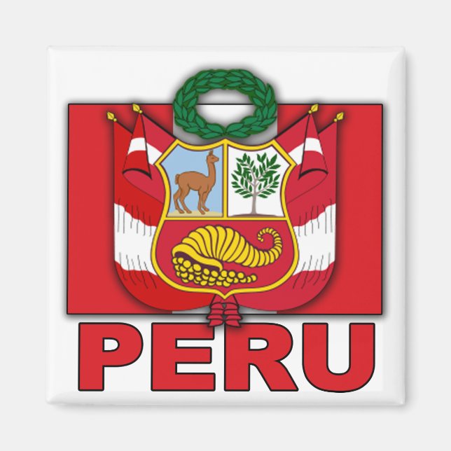 Íman Casaco de armas do Peru (Frente)