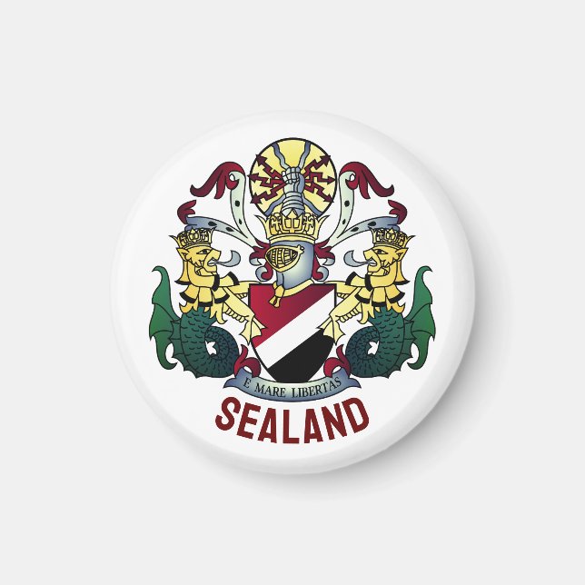 Íman Casaco de Armas do Principado de Sealand (Frente)