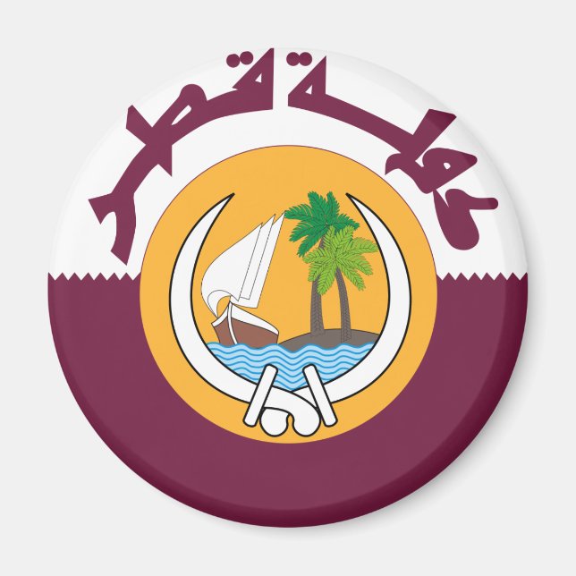 Íman casaco de armas do Qatar (Frente)