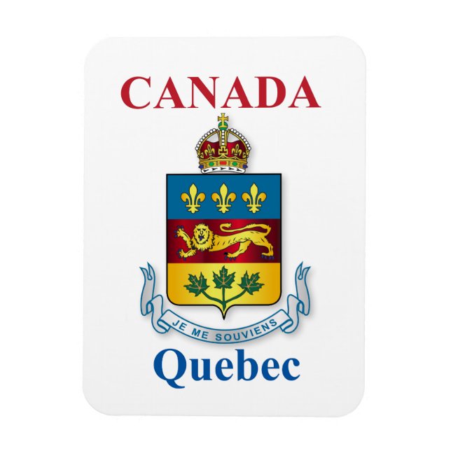 Íman Casaco de armas do Quebec (Vertical)