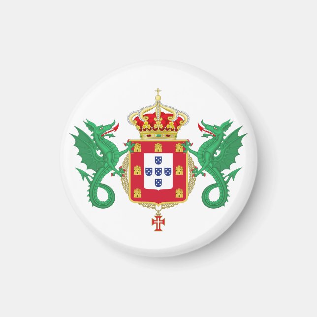 Íman Casaco de Armas do Reino de Portugal (1640-1910) (Frente)