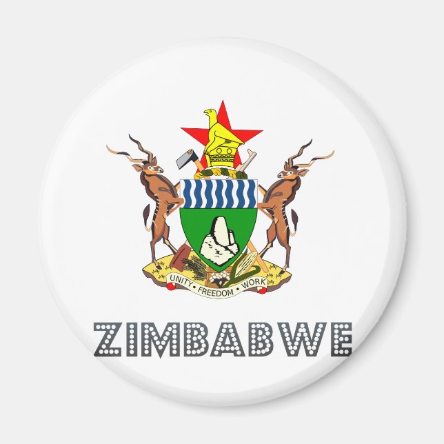 Íman Casaco de armas do Zimbabué (Frente)
