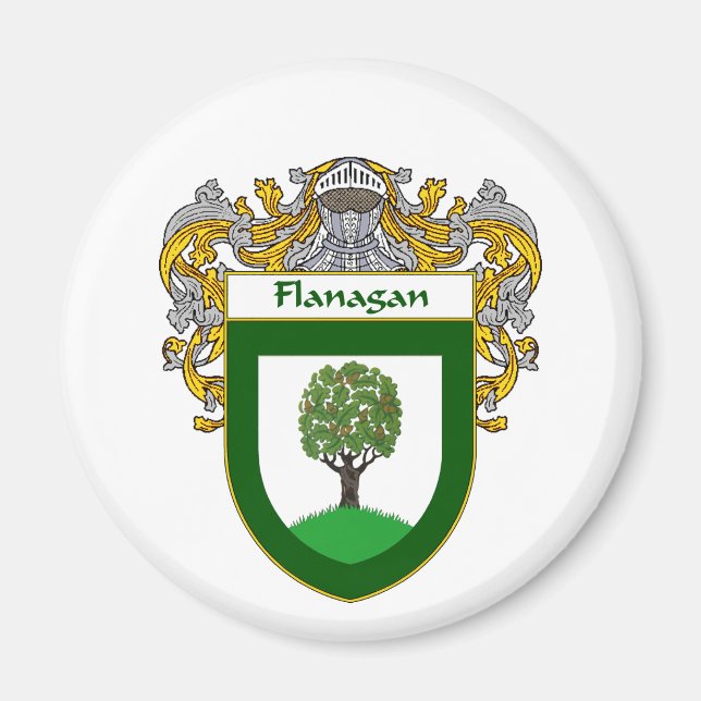 Íman Casaco de Armas Flanagan (Mantled) (Frente)