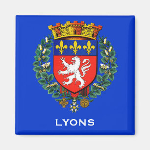 Íman Casaco de Armas Magnet, Lyon, França
