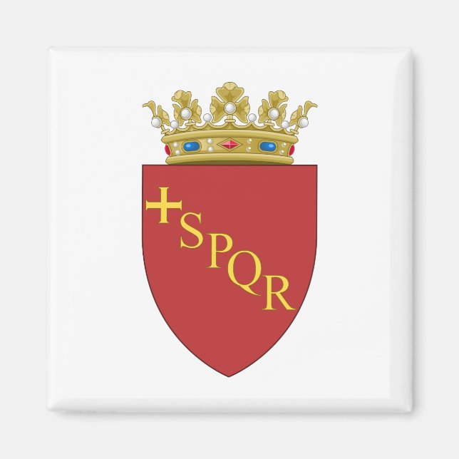 Íman Casaco de armas romanas (SPQR) (Roma, Itália) (Frente)