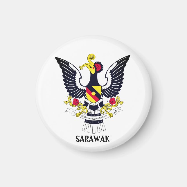 Íman Casaco de Armas Sarawak - MALÁSIA (Frente)
