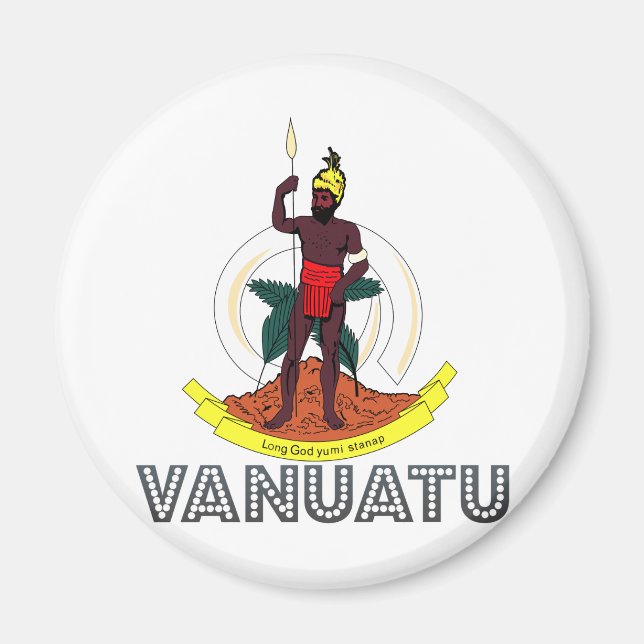 Íman Casaco de armas Vanuatu (Frente)