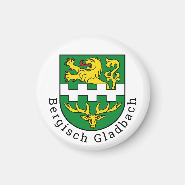 Íman Casaco de Braços de Bergisch Gladbach, Alemanha (Frente)