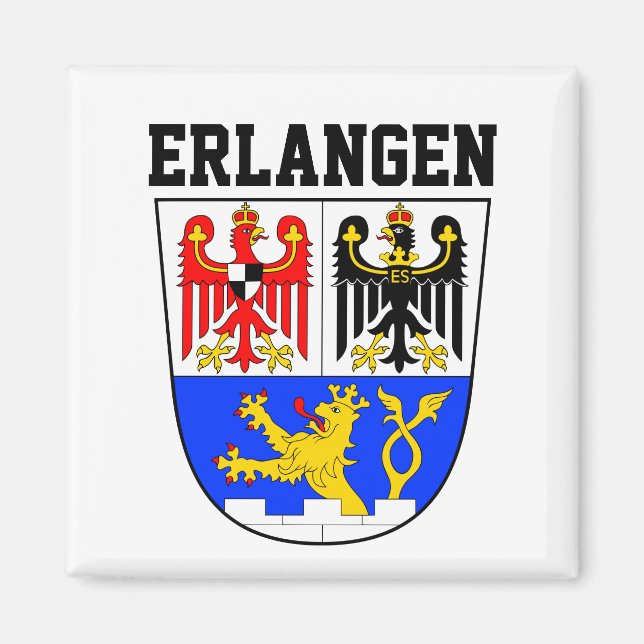Íman Casaco de Braços de Erlangen, ALEMANHA (Frente)