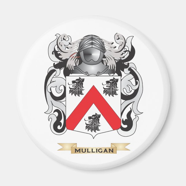 Íman Casaco de Braços Mulligan (Crest Familiar) (Frente)