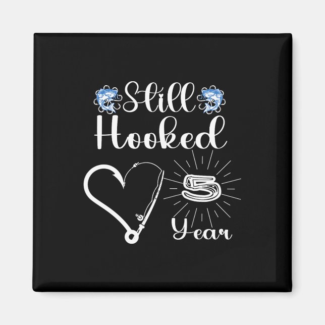 Íman Casado 5 Anos - Casal De Pesca - Ann De Casamento  (Frente)