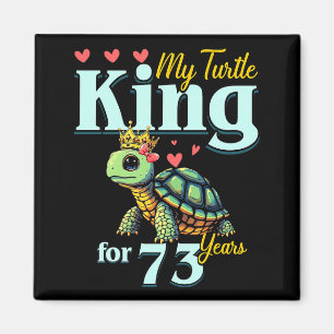 Íman Casais de 73º Aniversário de Casamento Meu Rei Tar