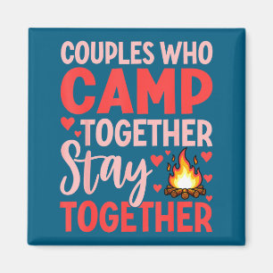 Íman Casais Que Fazem Camping Juntos Permanecem Juntos