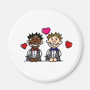 Íman Casal alegre Bi-Racial