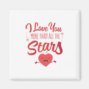 Íman Casal Arte Eu Te Amo Mais Do Que Todas As Estrelas