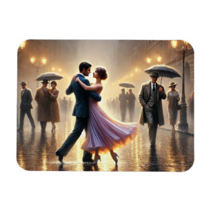 Íman Casal dançando na chuva