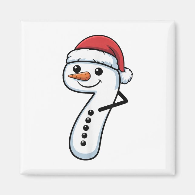 Íman Casal de boneco de neve de Natal Meme corresponden (Frente)