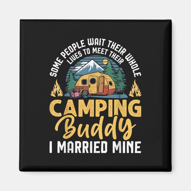 Íman Casal de Camping Engraçado Amantes de Camping Parc (Frente)