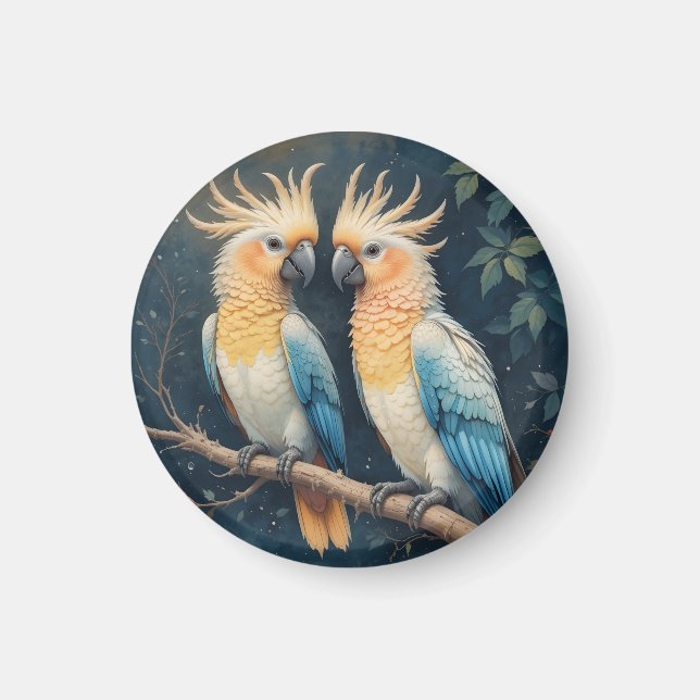 Íman Casal de Cenoura Cockatoo (Frente)