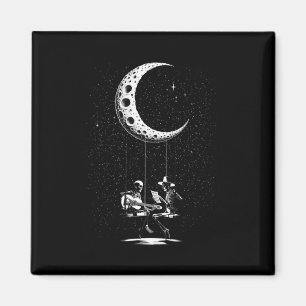 Íman Casal de Esqueletos Lua Tocando Violão Halloween