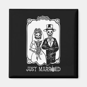 Íman Casal de Halloween do Skeleton do Recem casados No