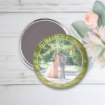 Íman Casal Elegante Foto Primavera de Verão Favor de Ca<br><div class="desc">Imagem do Casal Primavera de Verão de Casamento de Foto Elegante</div>