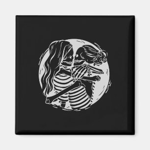 Íman Casal Lgbtq Orde Skeletons beijando Valen