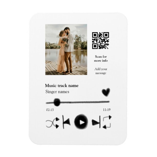 Íman Casal personalizado do player de música (Vertical)