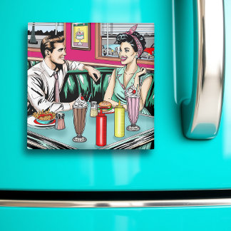 Íman Casal retrô da década de 1950 no Jantar