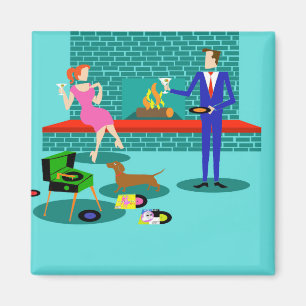 Íman Casal retroativo com ímã de cão