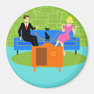 Íman Casal Retroativo com Magnet Cat