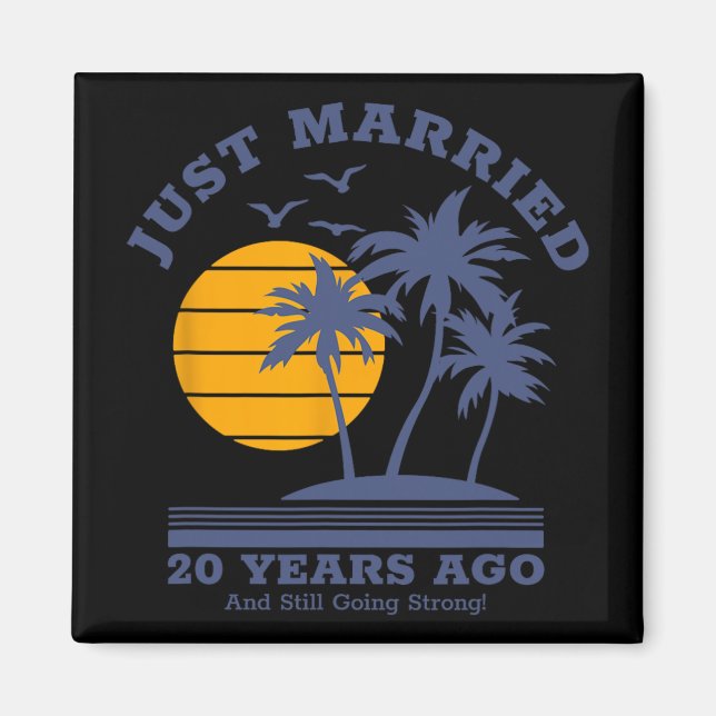 Íman Casal Romântico - Casamento 20 Anniversa (Frente)