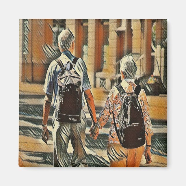 Íman Casal velho com mãos (Frente)