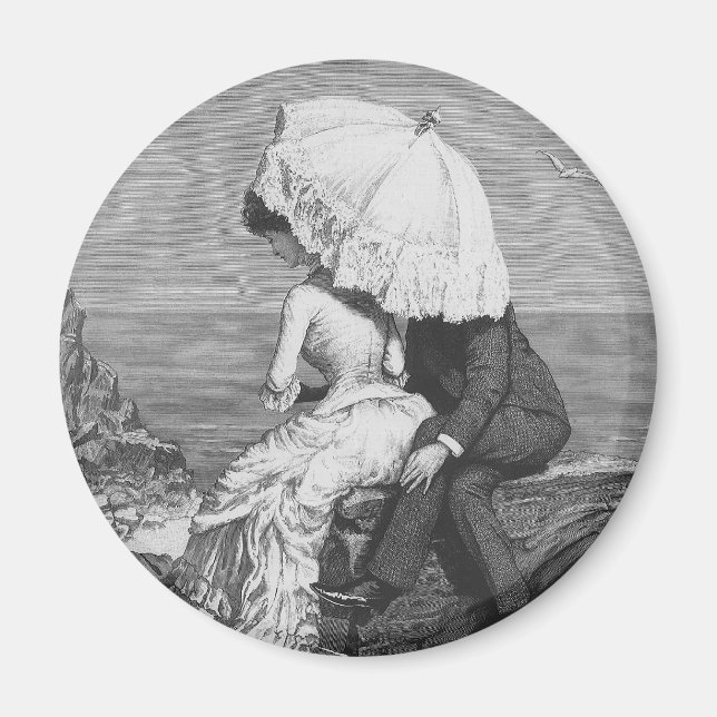 Íman Casamento Antigo, Recém-Casados à Beira-Mar (Frente)