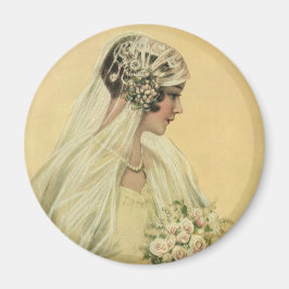 Íman Casamento Antigo, Retrato Nupcial de Noiva Vitoria