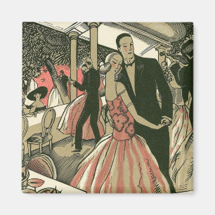 Íman Casamento Art Deco Vintage, Primeiro Dança dos Rec