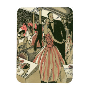 Íman Casamento Art Deco Vintage, Primeiro Dança dos Rec